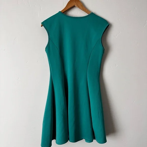 Teal scuba swing dress - Picture 3 of 5